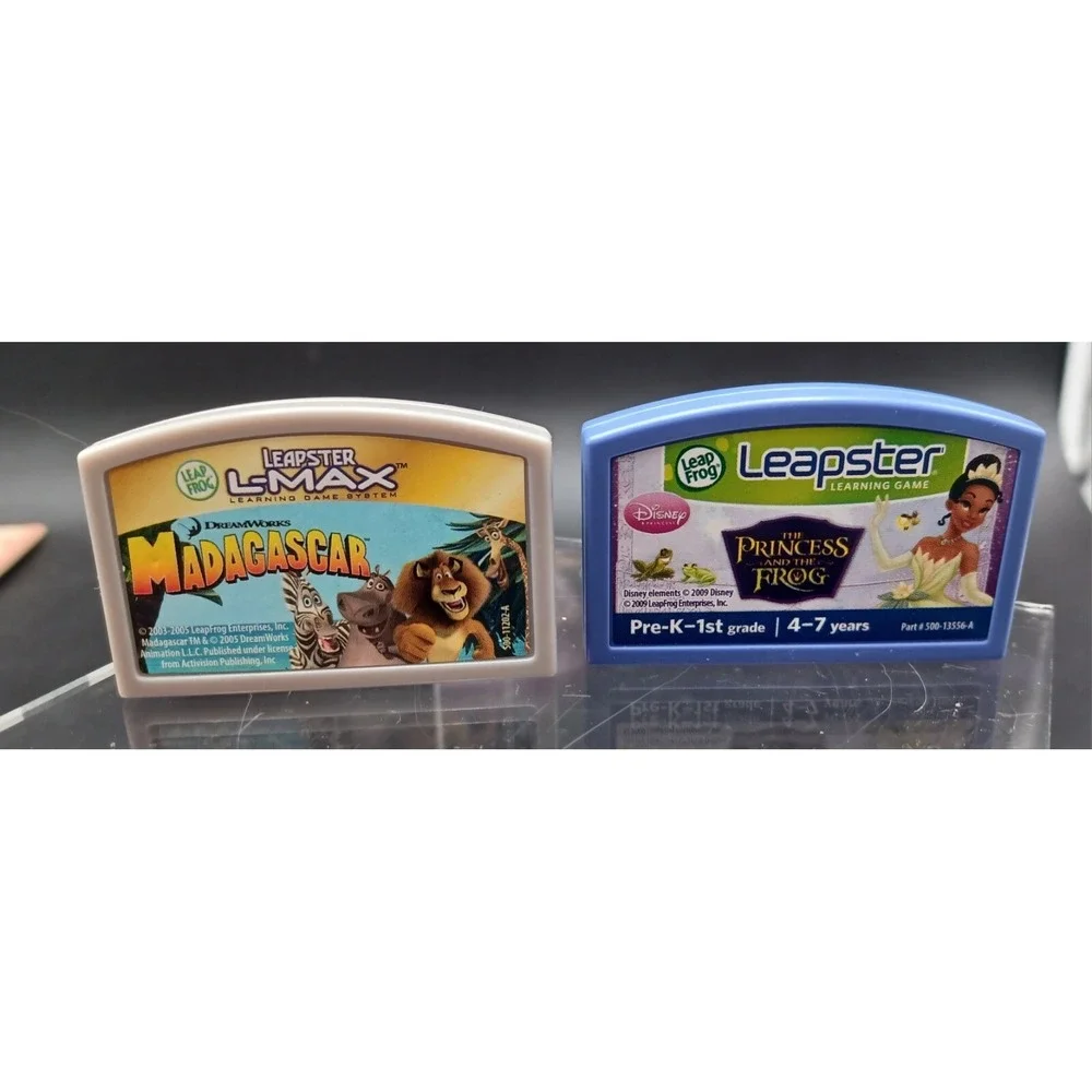 Leap Frog Leapster Madagascar‎ Princess & the Frog Games only. WORKS.